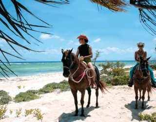 A caballo en el caribe